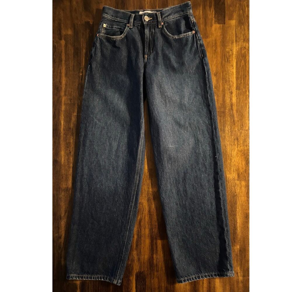 Garage Women’s 0 Jeans Low Rise Baggy Denim 100% Cotton Relaxed Wide Leg